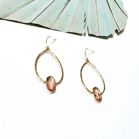 Crystal drop earrings S637 - Picture 2 of 3